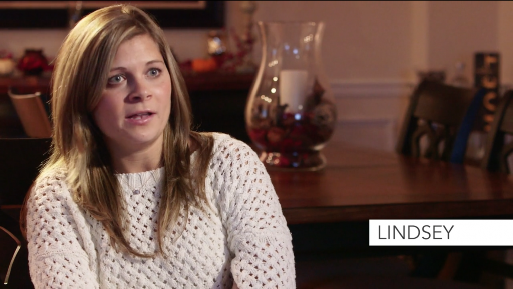 Lindsey talks about her wedding video