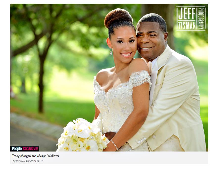 Pennylane was the wedding videographer for Tracy Morgan's wedding - Photography by Jeff Tisman